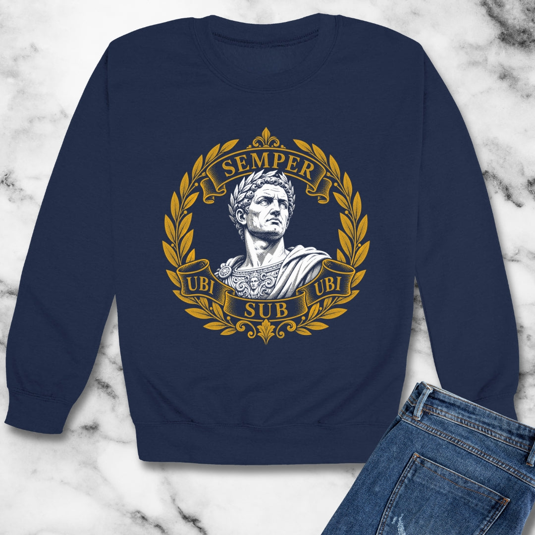 Ubi Sub Ubi Wear Underwear Statue Unisex Heavy Crewneck Sweatshirt