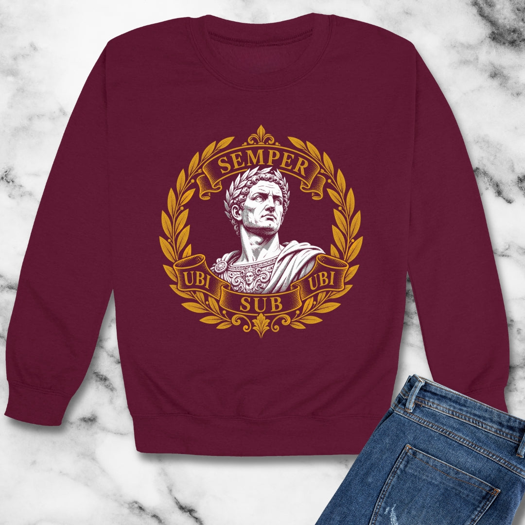 Ubi Sub Ubi Wear Underwear Statue Unisex Heavy Crewneck Sweatshirt