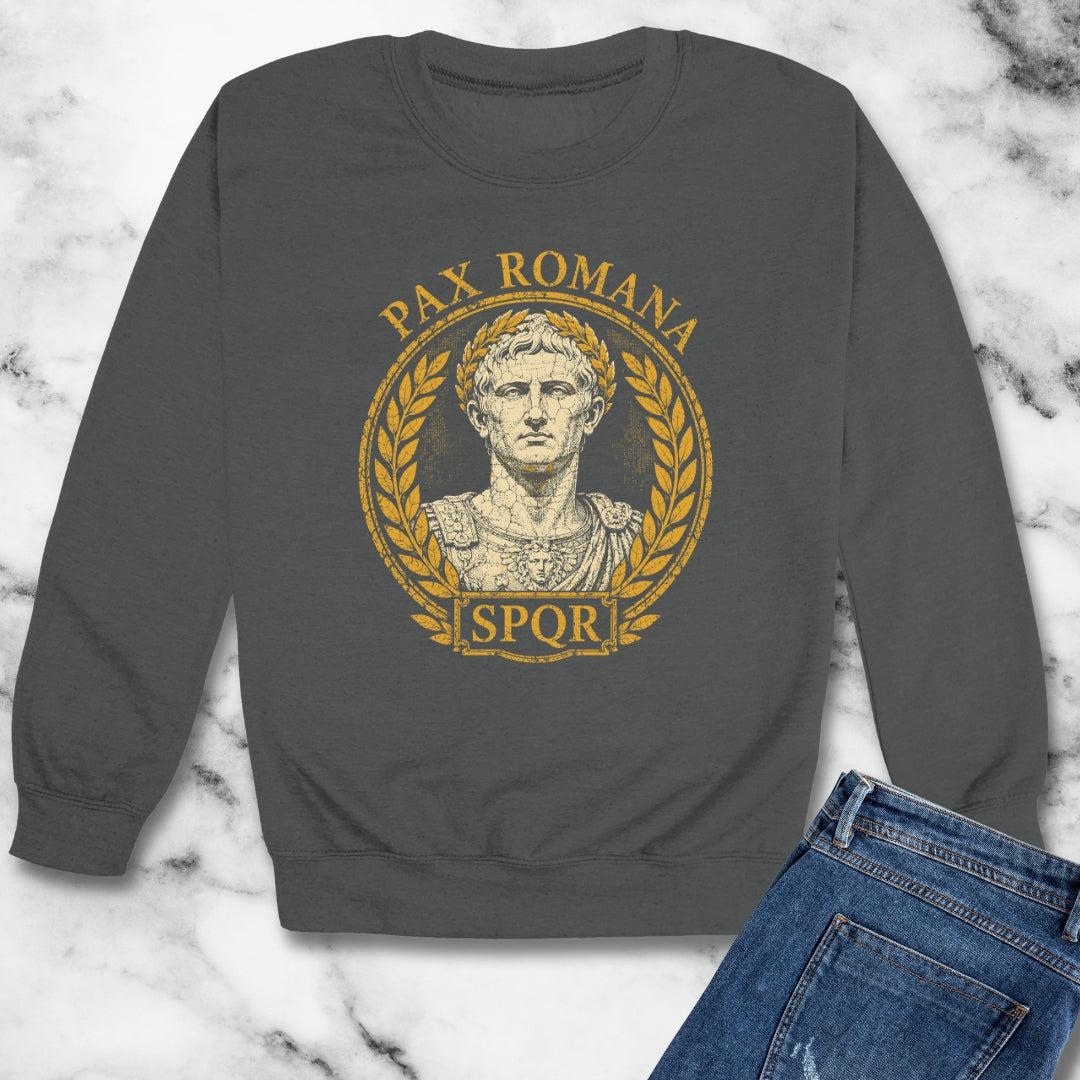 Augustus Pax Romana Unisex Heavy Crewneck Sweatshirt