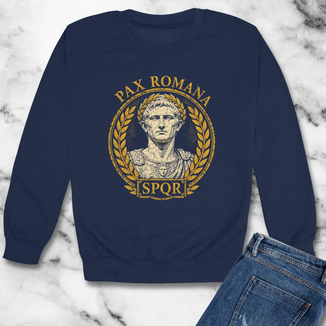 Augustus Pax Romana Unisex Heavy Crewneck Sweatshirt