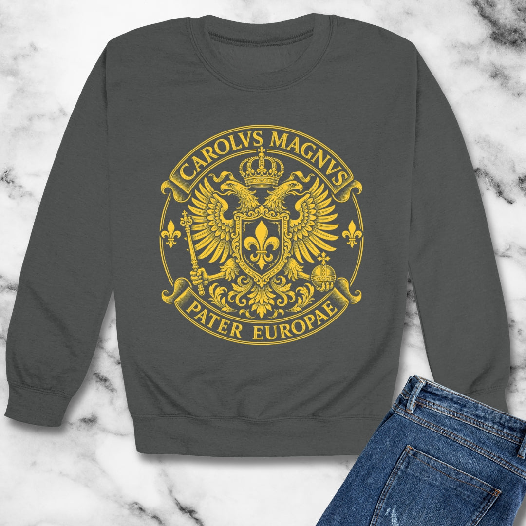 Charlemagne Father of Europe Unisex Heavy Crewneck Sweatshirt