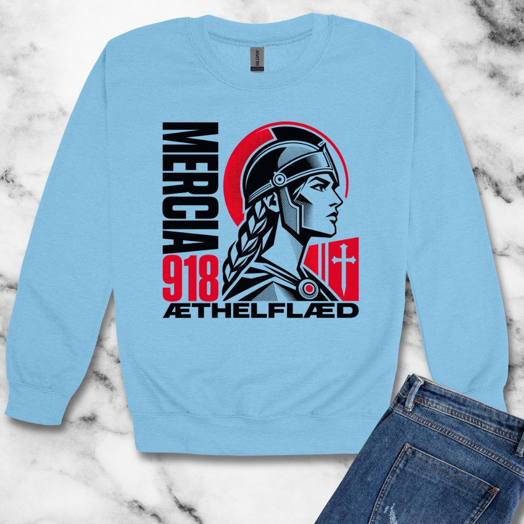 Aethelflaed Queen of Mercia Unisex Heavy Crewneck Sweatshirt