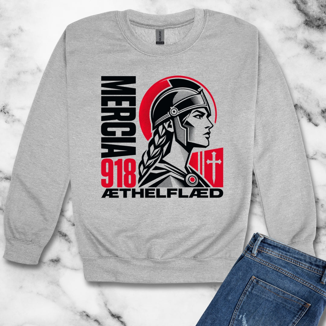 Aethelflaed Queen of Mercia Unisex Heavy Crewneck Sweatshirt