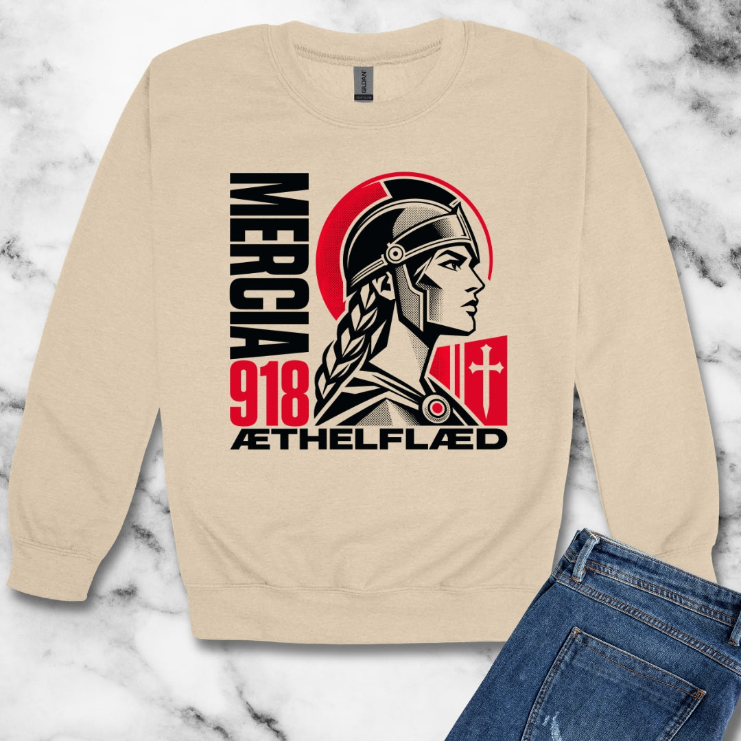 Aethelflaed Queen of Mercia Unisex Heavy Crewneck Sweatshirt