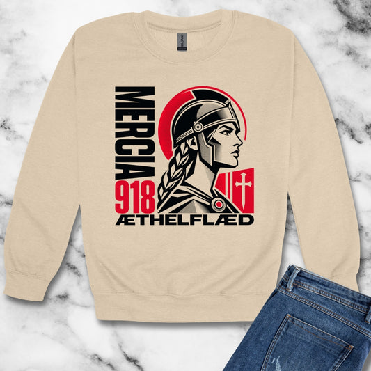 Aethelflaed Queen of Mercia Unisex Heavy Crewneck Sweatshirt