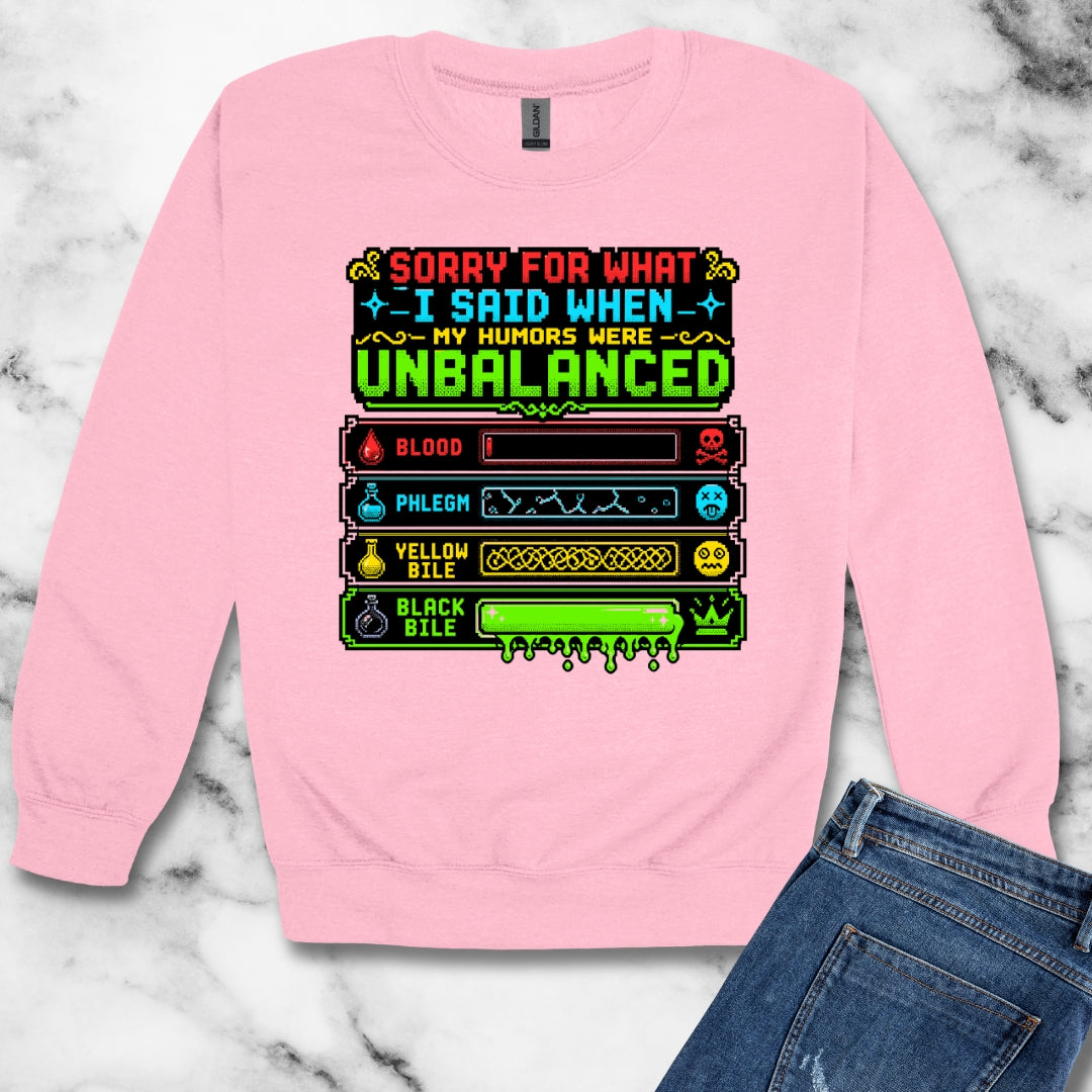 8 Bit Sorry for What I Said Humors Unisex Heavy Crewneck Sweatshirt