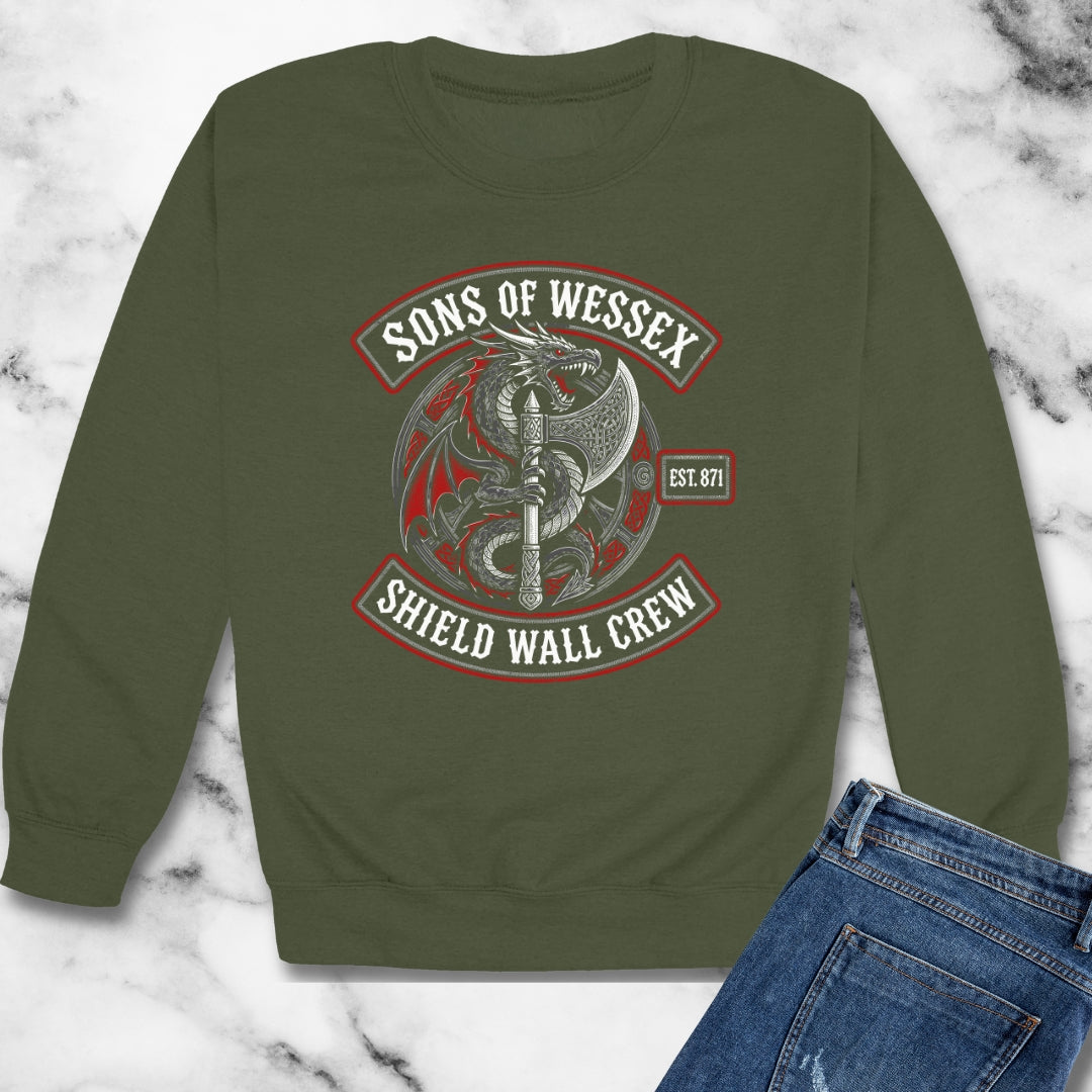 Sons of Wessex Shield Wall Crew Unisex Heavy Crewneck Sweatshirt