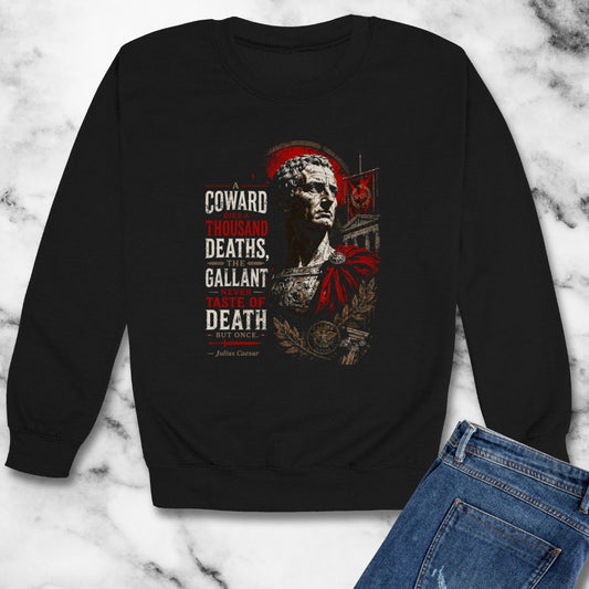 Julius Caesar Coward Quote Unisex Heavy Crewneck Sweatshirt