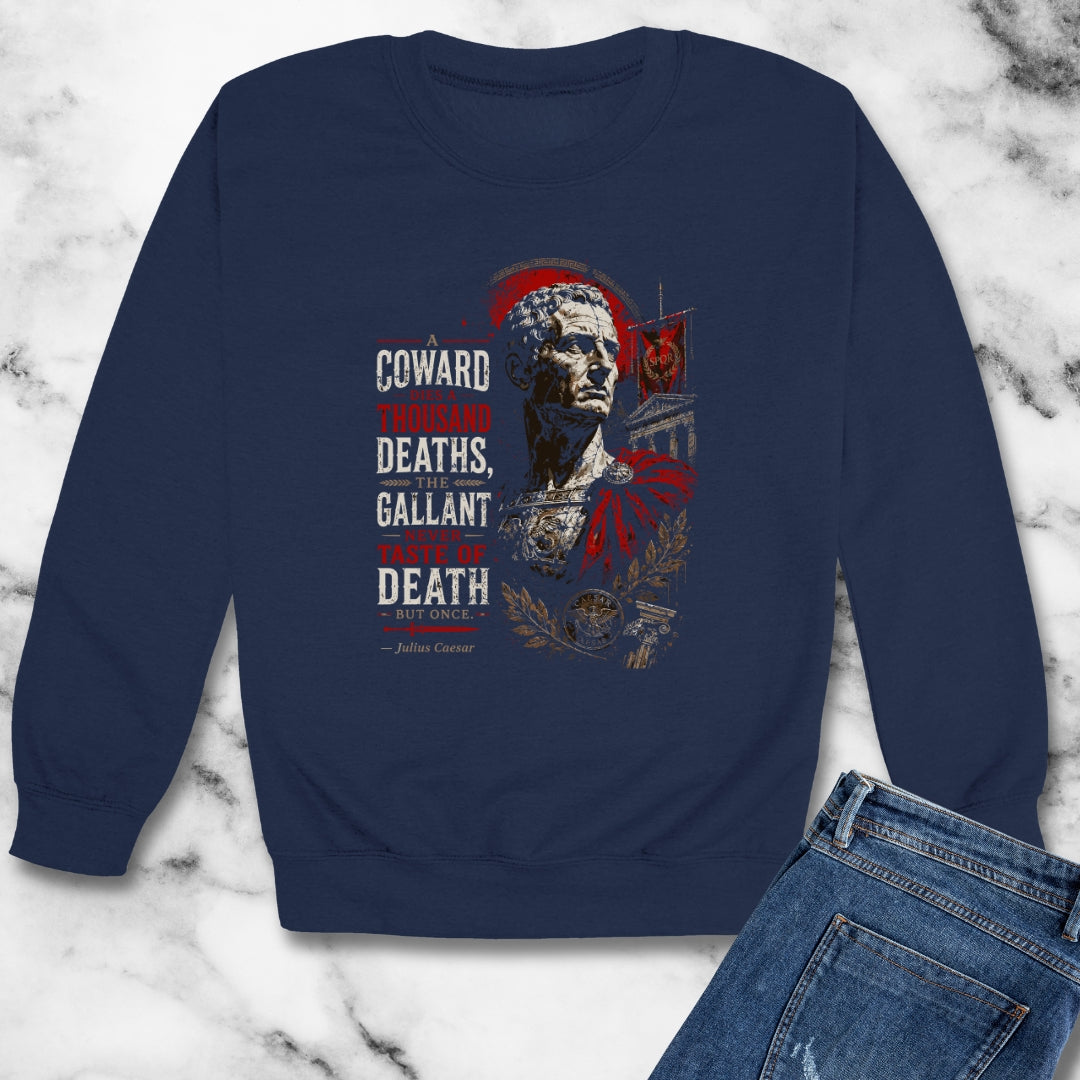 Julius Caesar Coward Quote Unisex Heavy Crewneck Sweatshirt