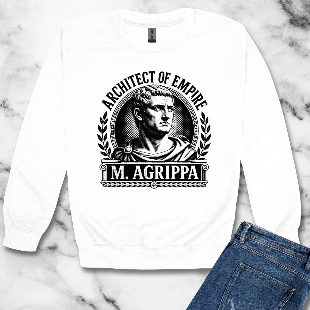 Marcus Agrippa Architect of Empire Unisex Heavy Crewneck Sweatshirt