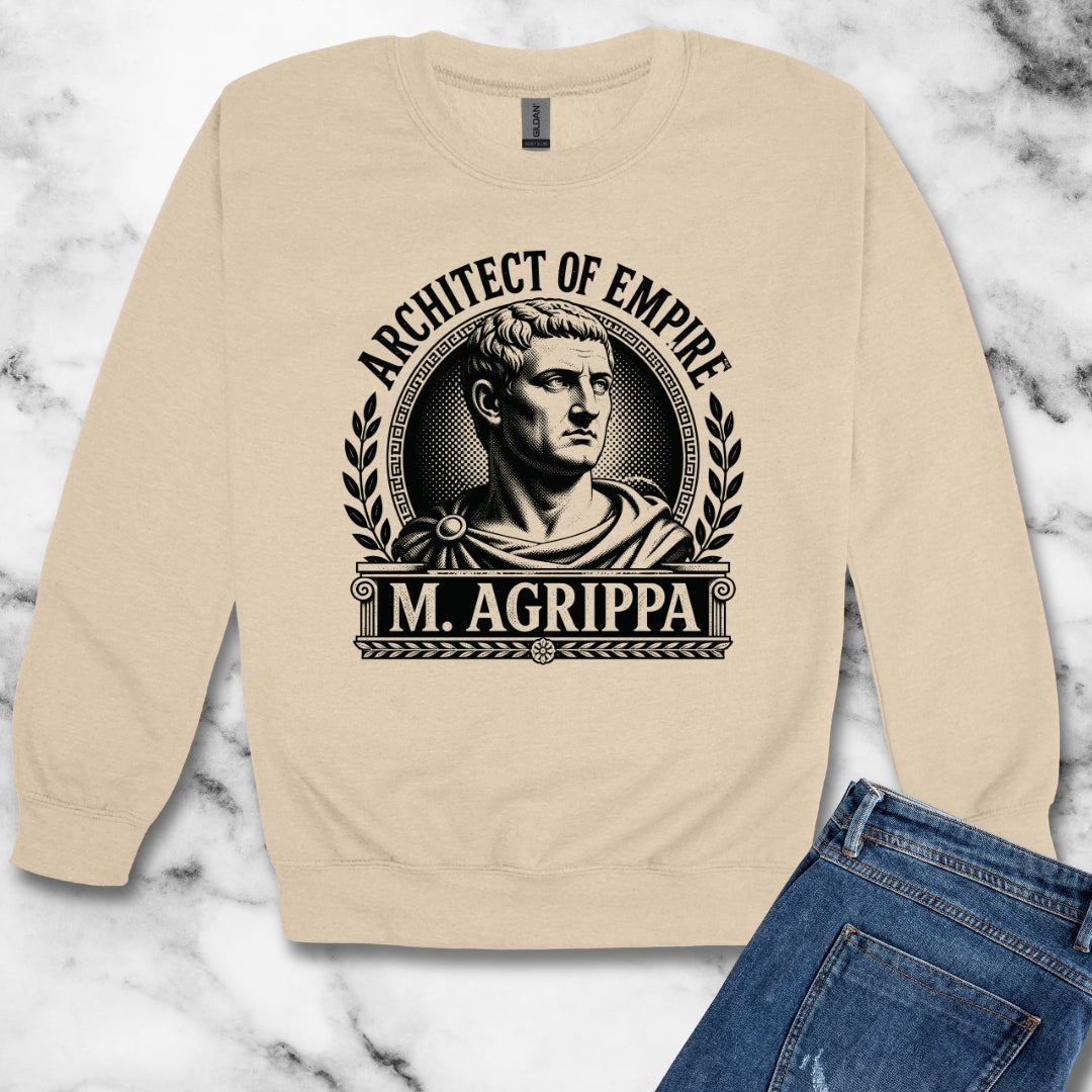 Marcus Agrippa Architect of Empire Unisex Heavy Crewneck Sweatshirt