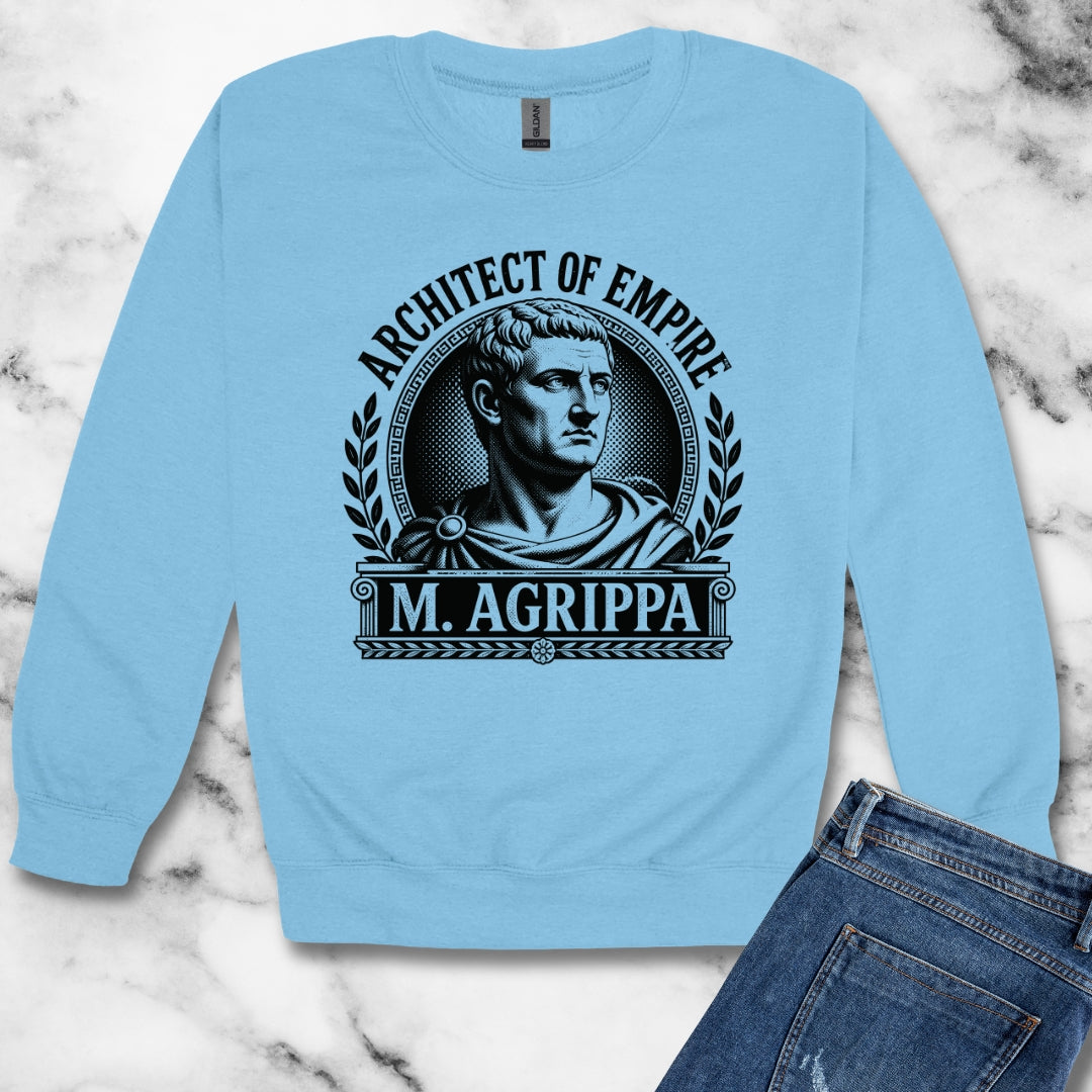 Marcus Agrippa Architect of Empire Unisex Heavy Crewneck Sweatshirt