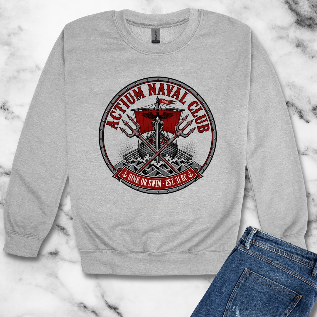 Actium Naval Club Unisex Heavy Crewneck Sweatshirt