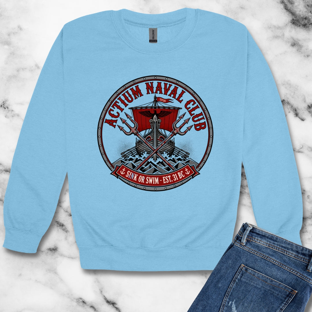 Actium Naval Club Unisex Heavy Crewneck Sweatshirt