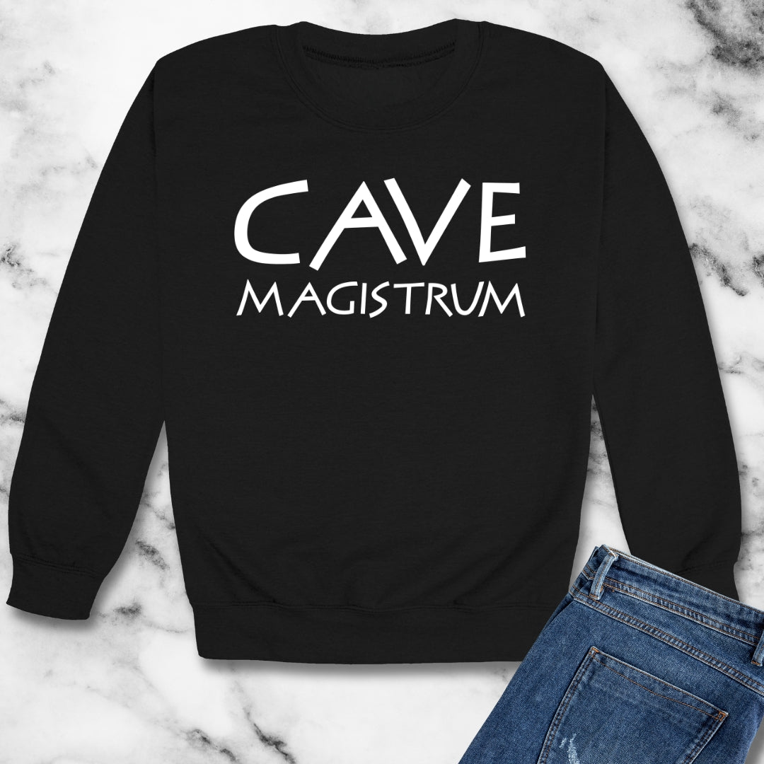 Cave Magistrum Beware Teacher Unisex Heavy Crewneck Sweatshirt
