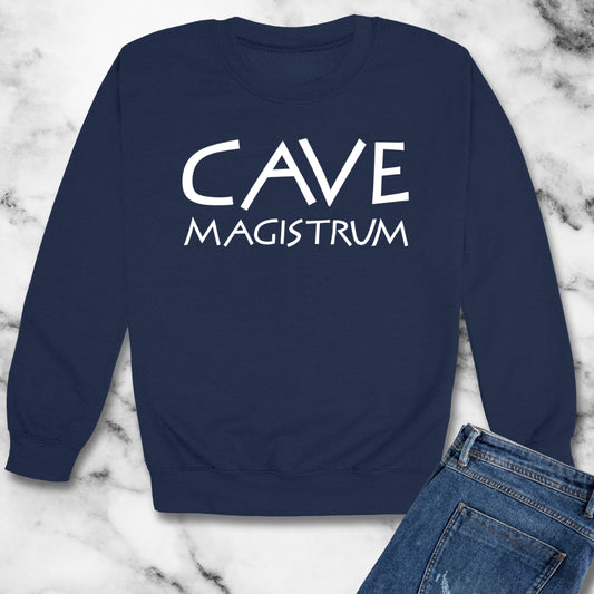Cave Magistrum Beware Teacher Unisex Heavy Crewneck Sweatshirt