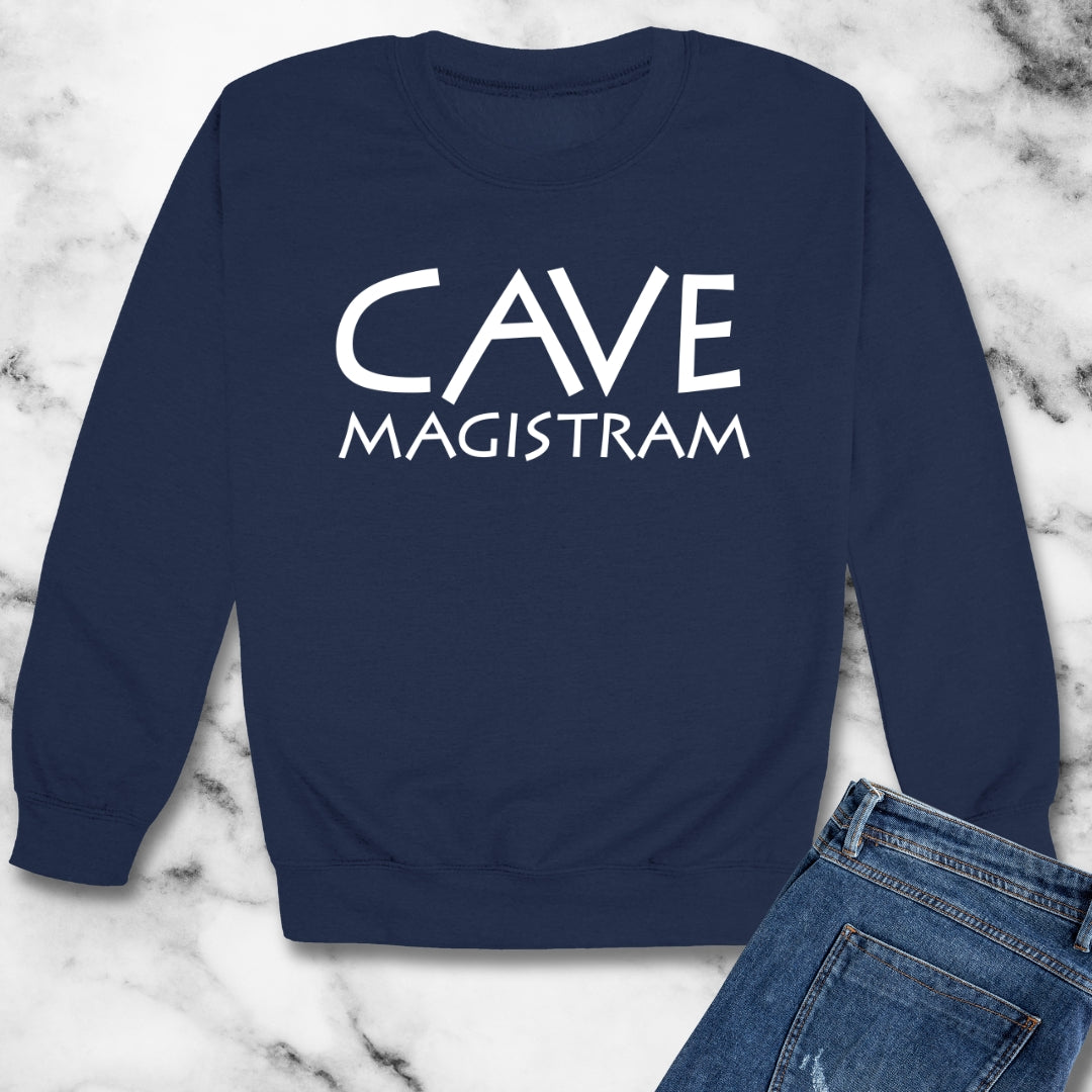 Cave Magistram Beware Teacher Unisex Heavy Crewneck Sweatshirt