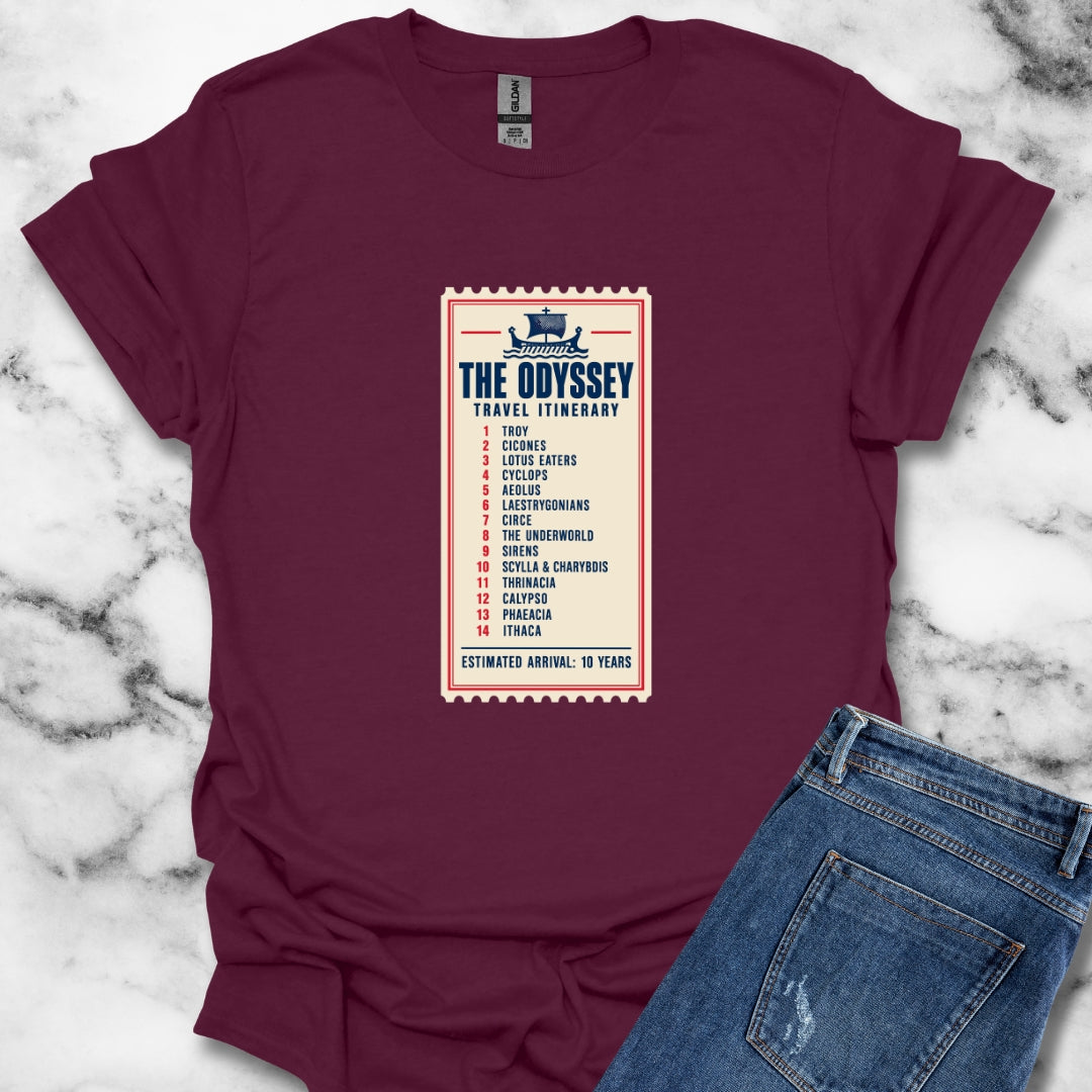 Odyssey Travel Itinerary T-Shirt