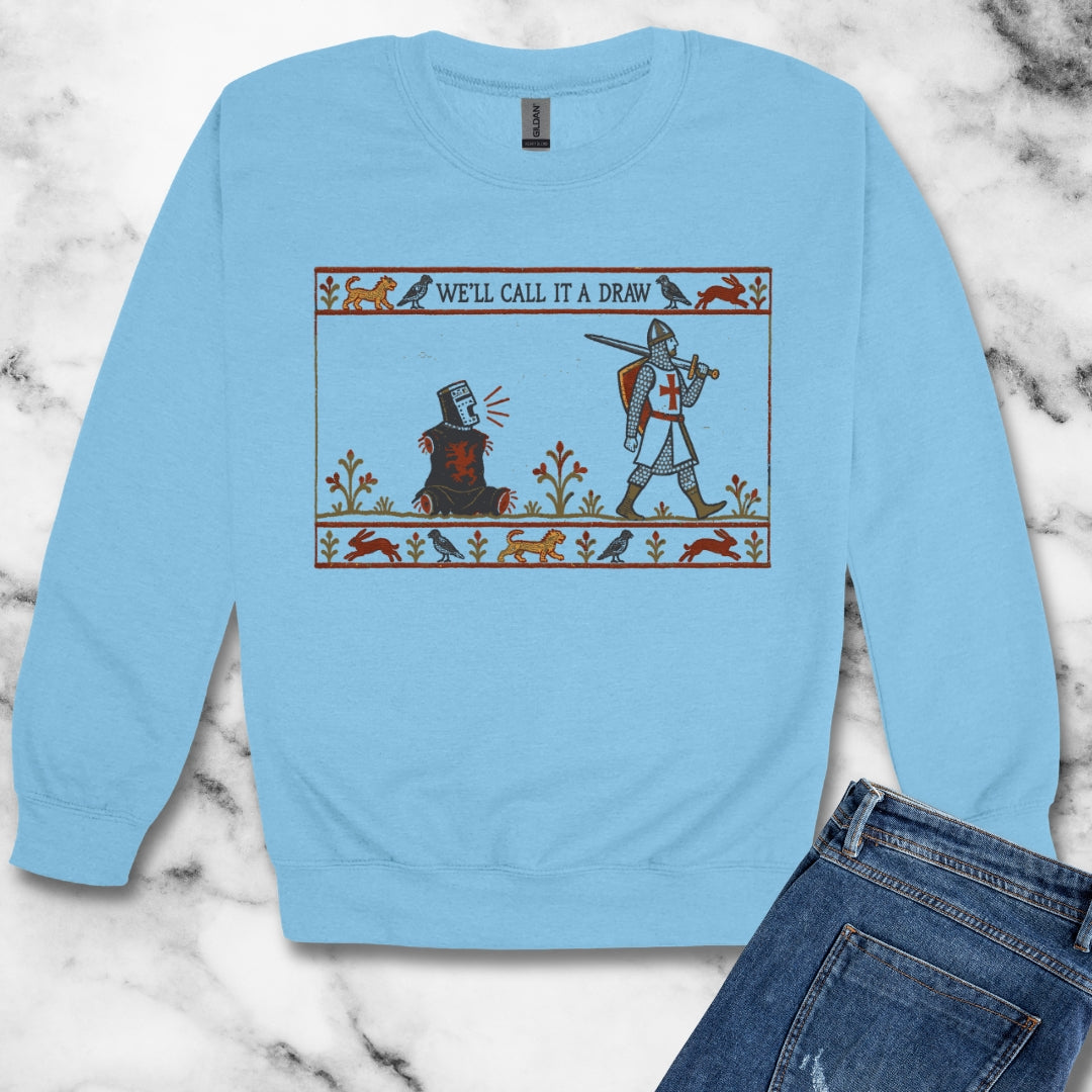 Black Knight Holy Grail Quote Unisex Heavy Crewneck Sweatshirt