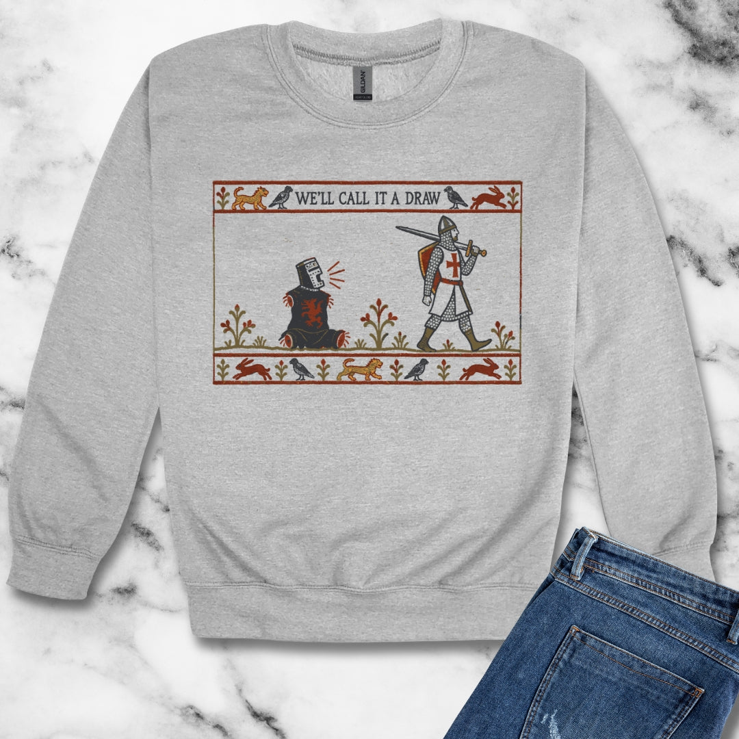 Black Knight Holy Grail Quote Unisex Heavy Crewneck Sweatshirt