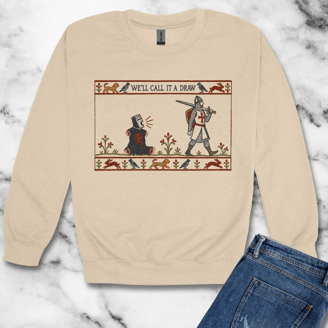 Black Knight Holy Grail Quote Unisex Heavy Crewneck Sweatshirt