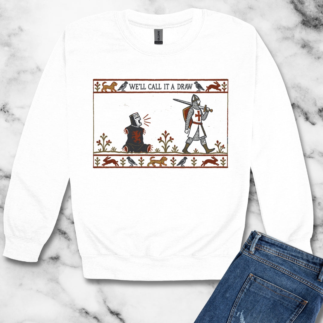 Black Knight Holy Grail Quote Unisex Heavy Crewneck Sweatshirt