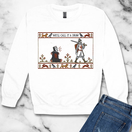 Black Knight Holy Grail Quote Unisex Heavy Crewneck Sweatshirt