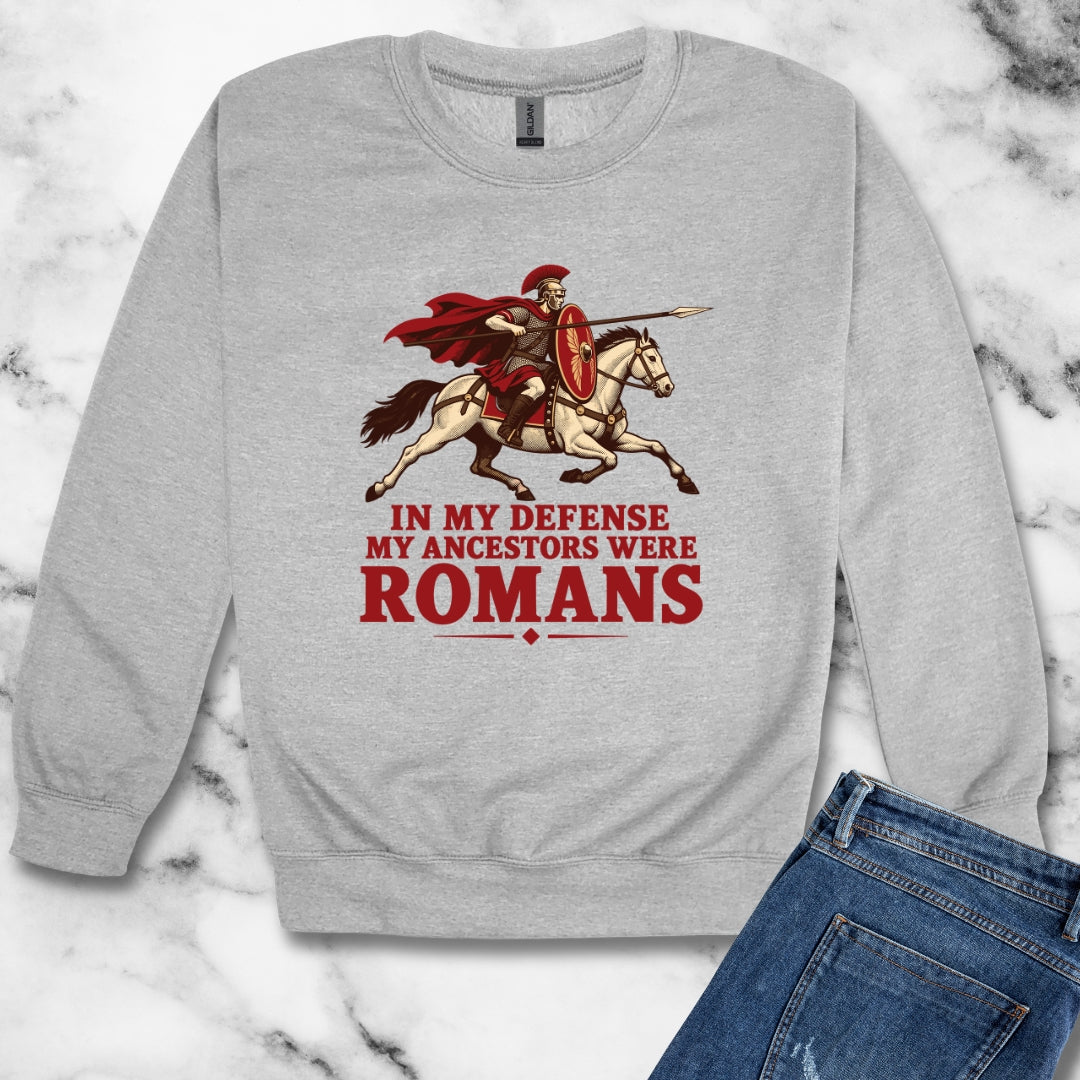 Ancestors Were Roman Unisex Heavy Crewneck Sweatshirt