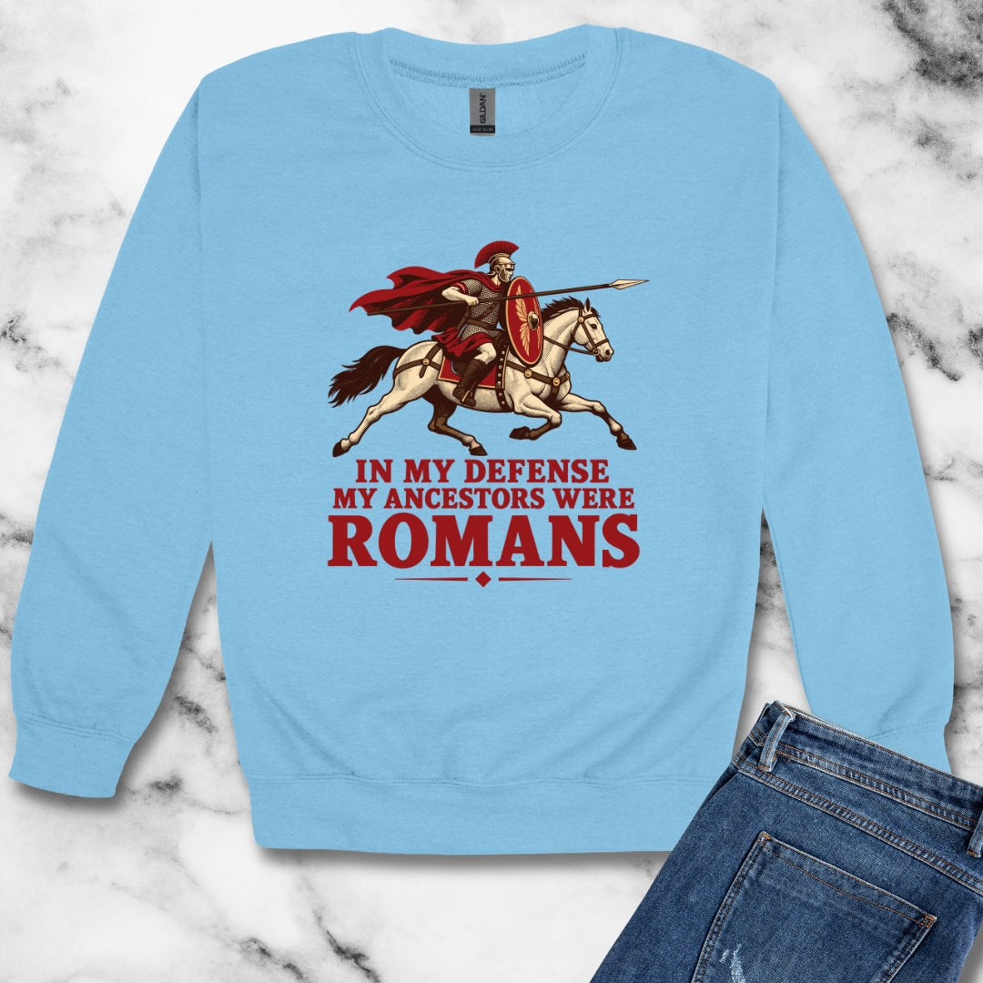 Ancestors Were Roman Unisex Heavy Crewneck Sweatshirt