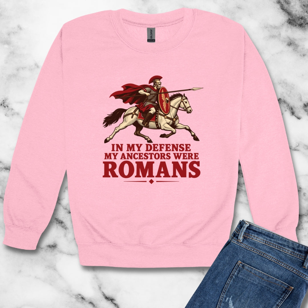 Ancestors Were Roman Unisex Heavy Crewneck Sweatshirt