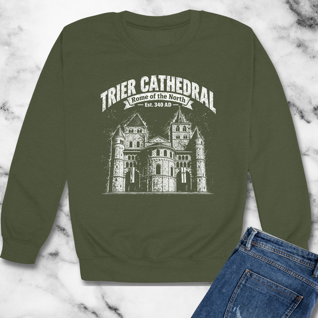 Rome of the North Trier Cathedral Unisex Heavy Crewneck Sweatshirt