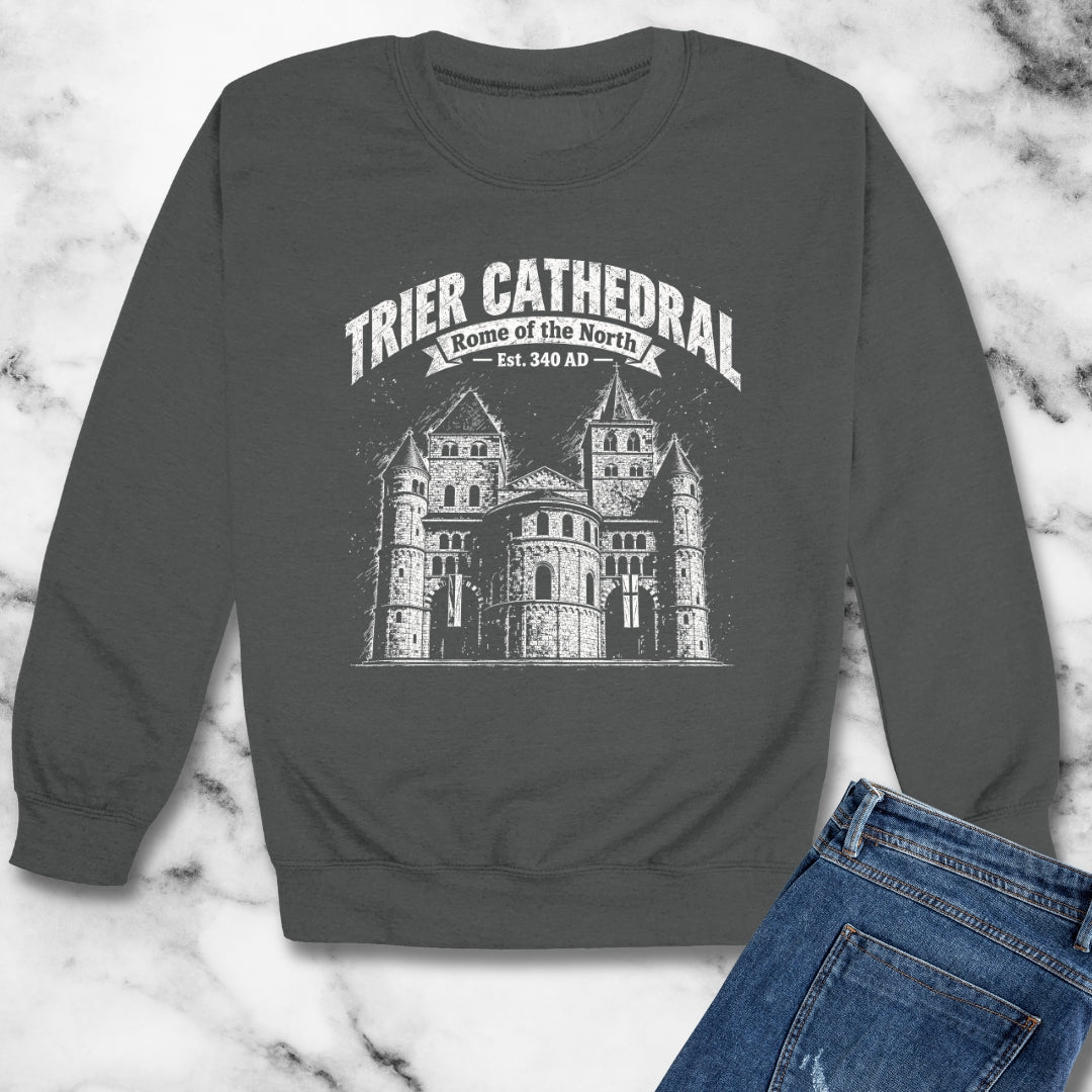 Rome of the North Trier Cathedral Unisex Heavy Crewneck Sweatshirt