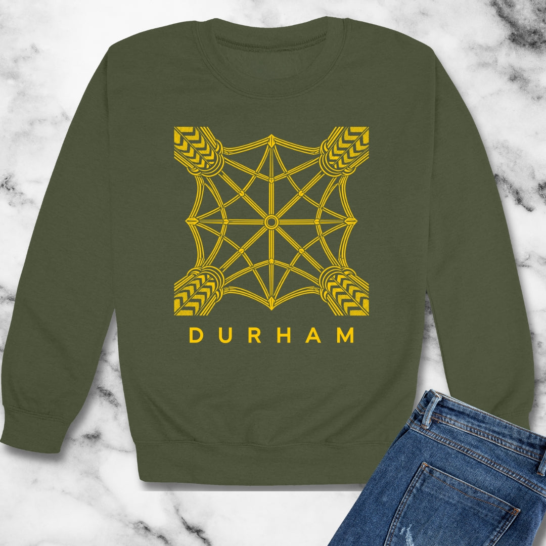 Durham Cathedral Vaulted Ceiling Unisex Heavy Crewneck Sweatshirt