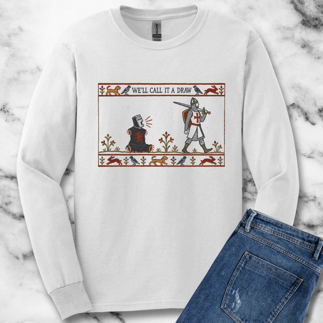 Black Knight Holy Grail Quote Unisex Long Sleeve Tee