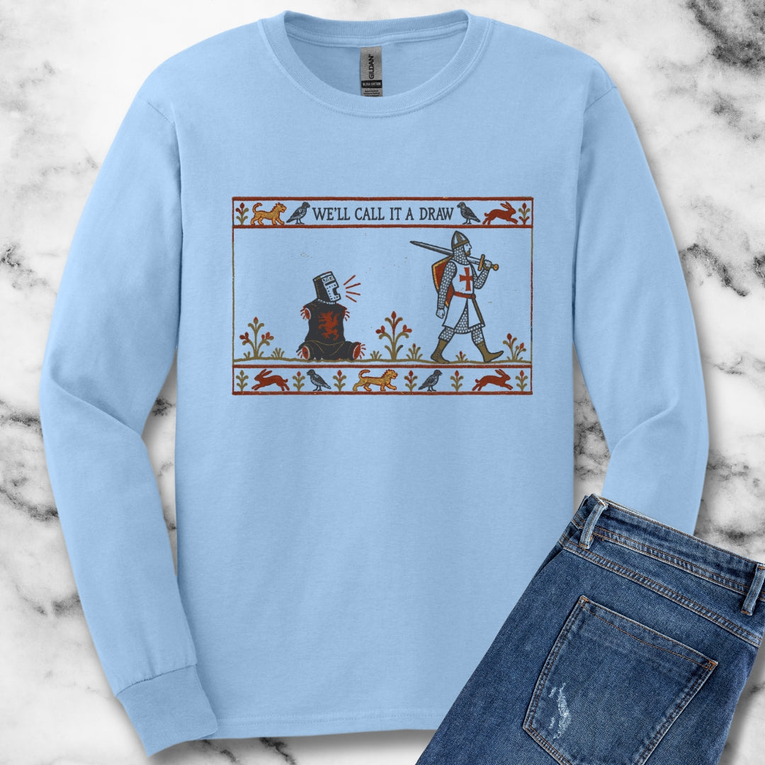 Black Knight Holy Grail Quote Unisex Long Sleeve Tee