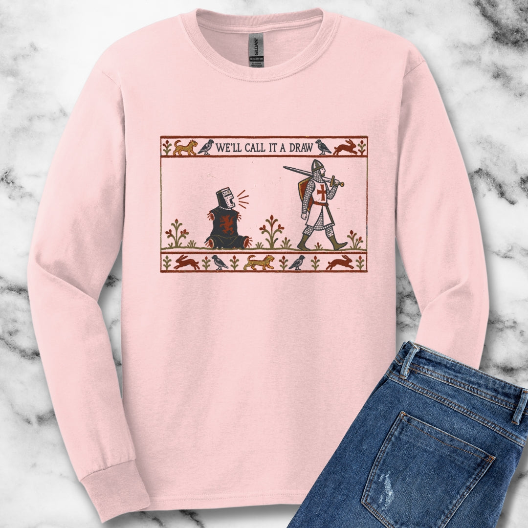 Black Knight Holy Grail Quote Unisex Long Sleeve Tee