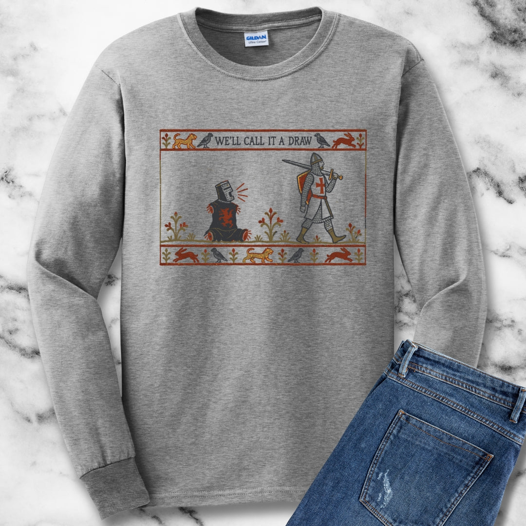 Black Knight Holy Grail Quote Unisex Long Sleeve Tee
