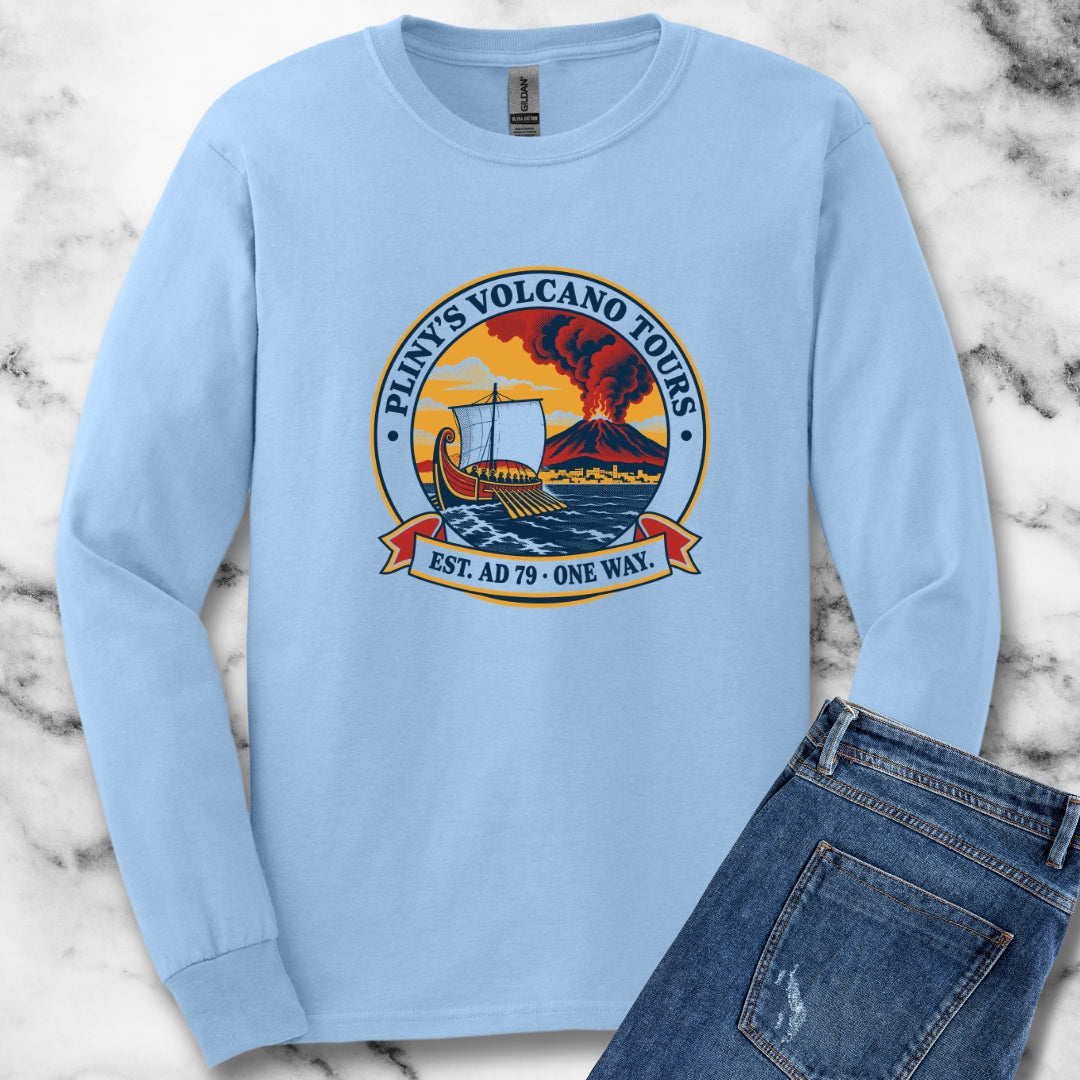 Pliny's Volcano Tours Unisex Long Sleeve Tee