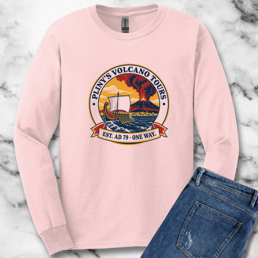 Pliny's Volcano Tours Unisex Long Sleeve Tee