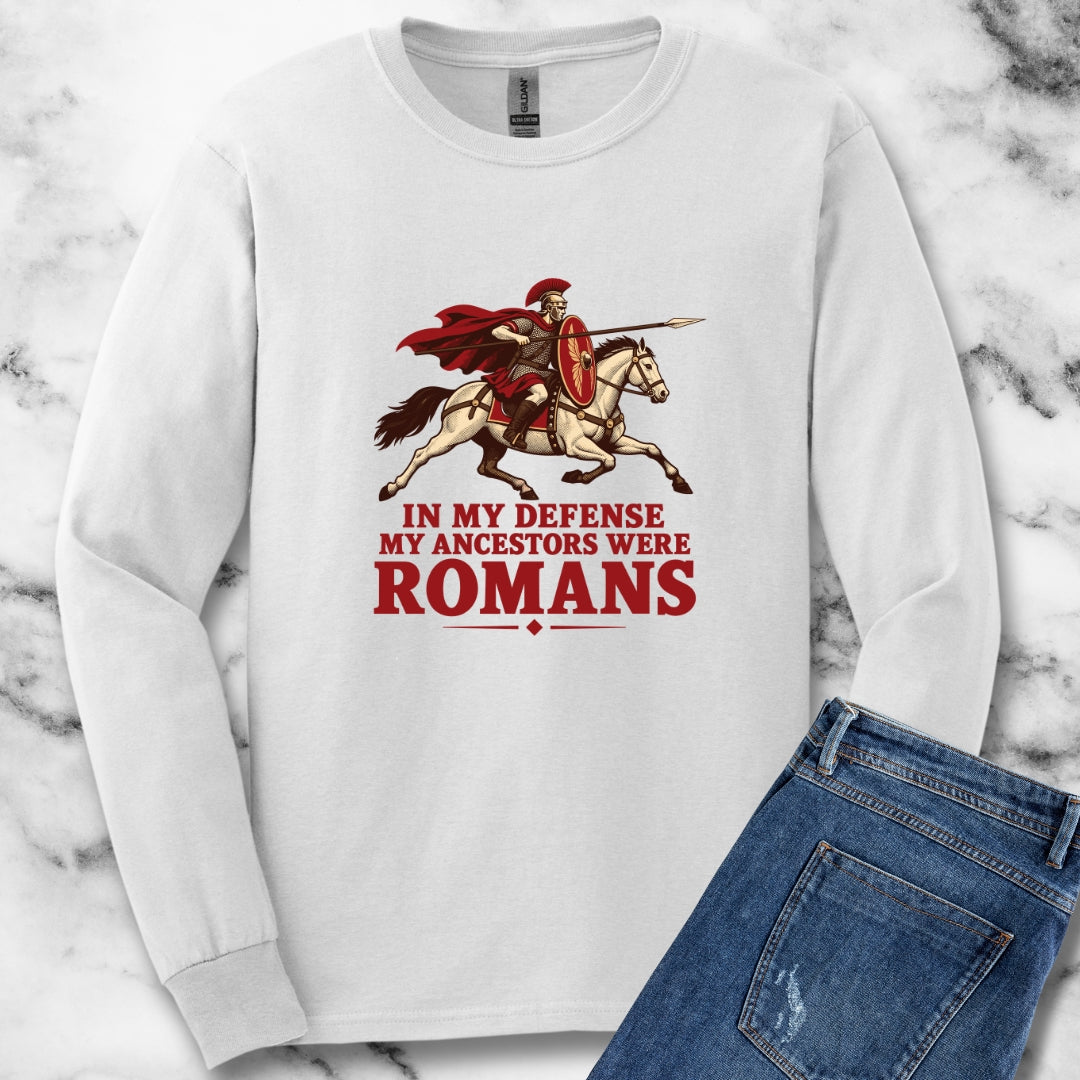 Ancestors Were Roman Unisex Long Sleeve Tee
