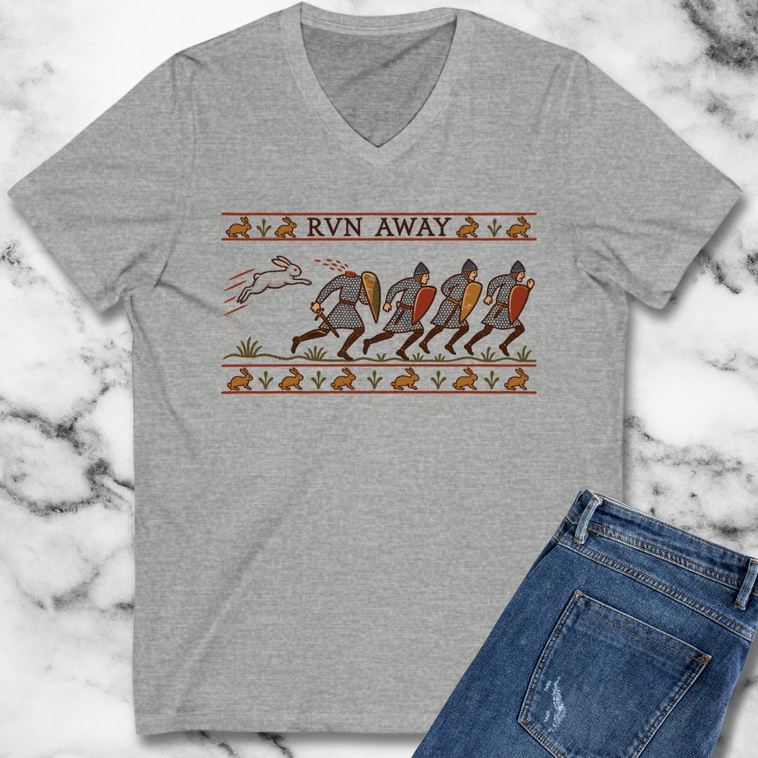 Run Away Killer Rabbit Holy Grail V-neck