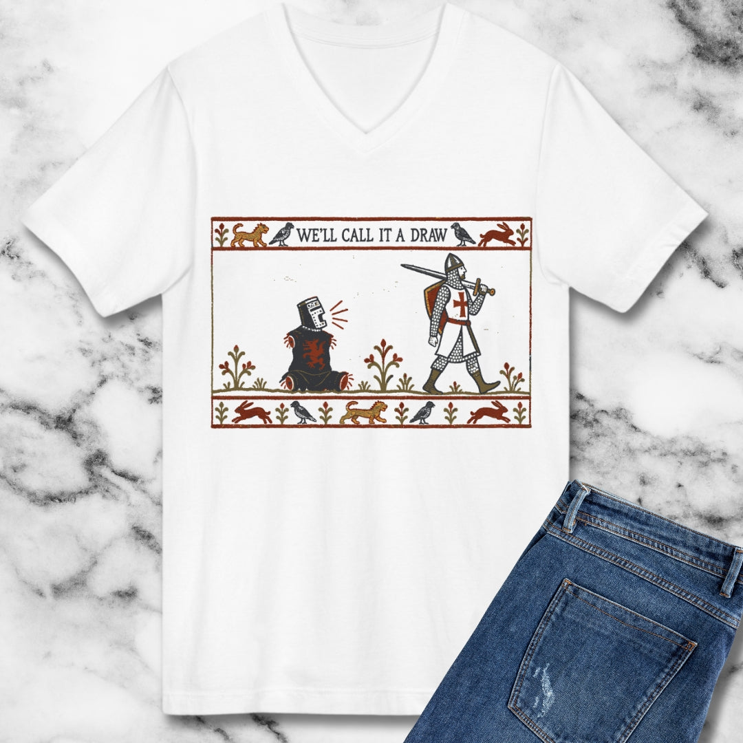 Black Knight Holy Grail Quote V-neck