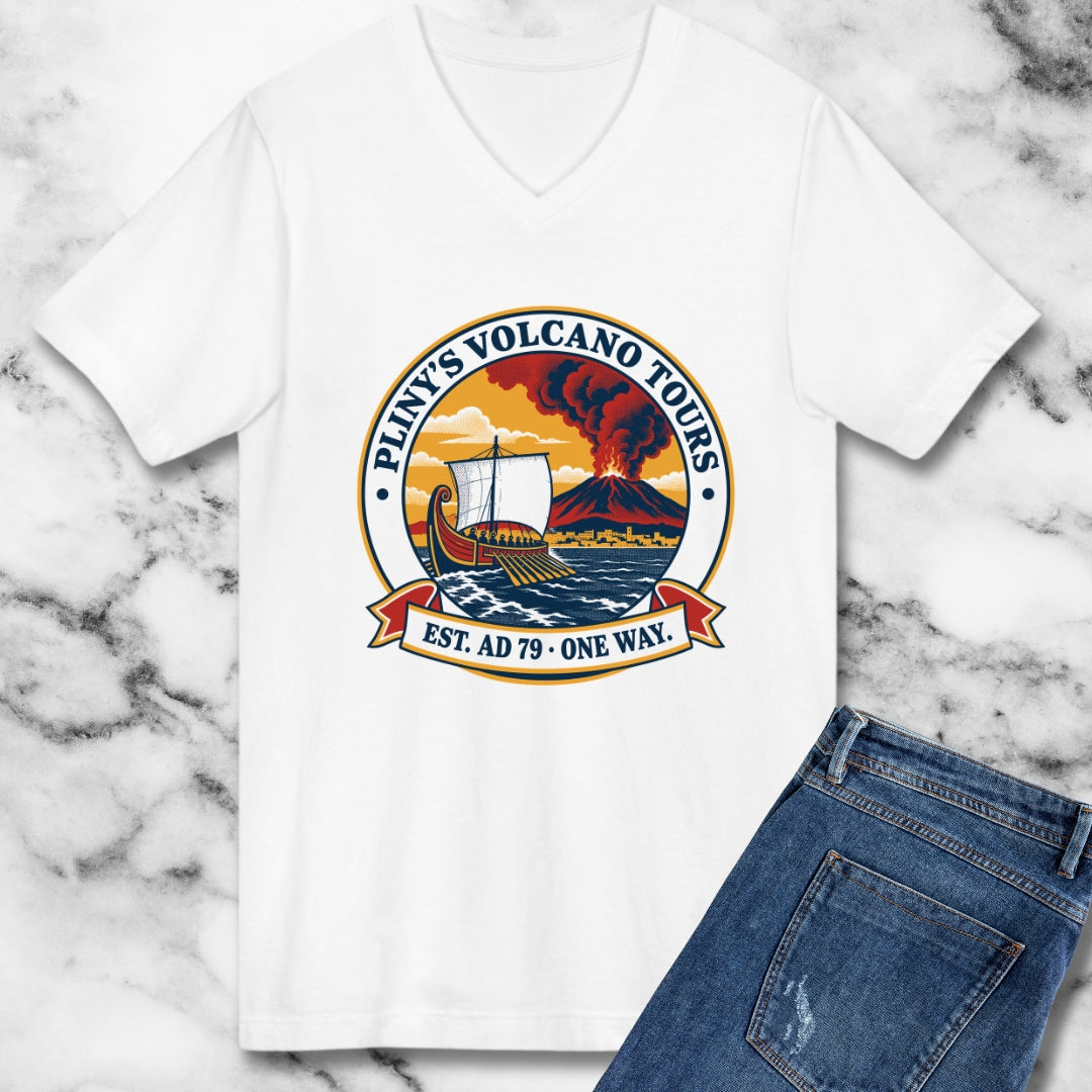 Pliny's Volcano Tours V-neck