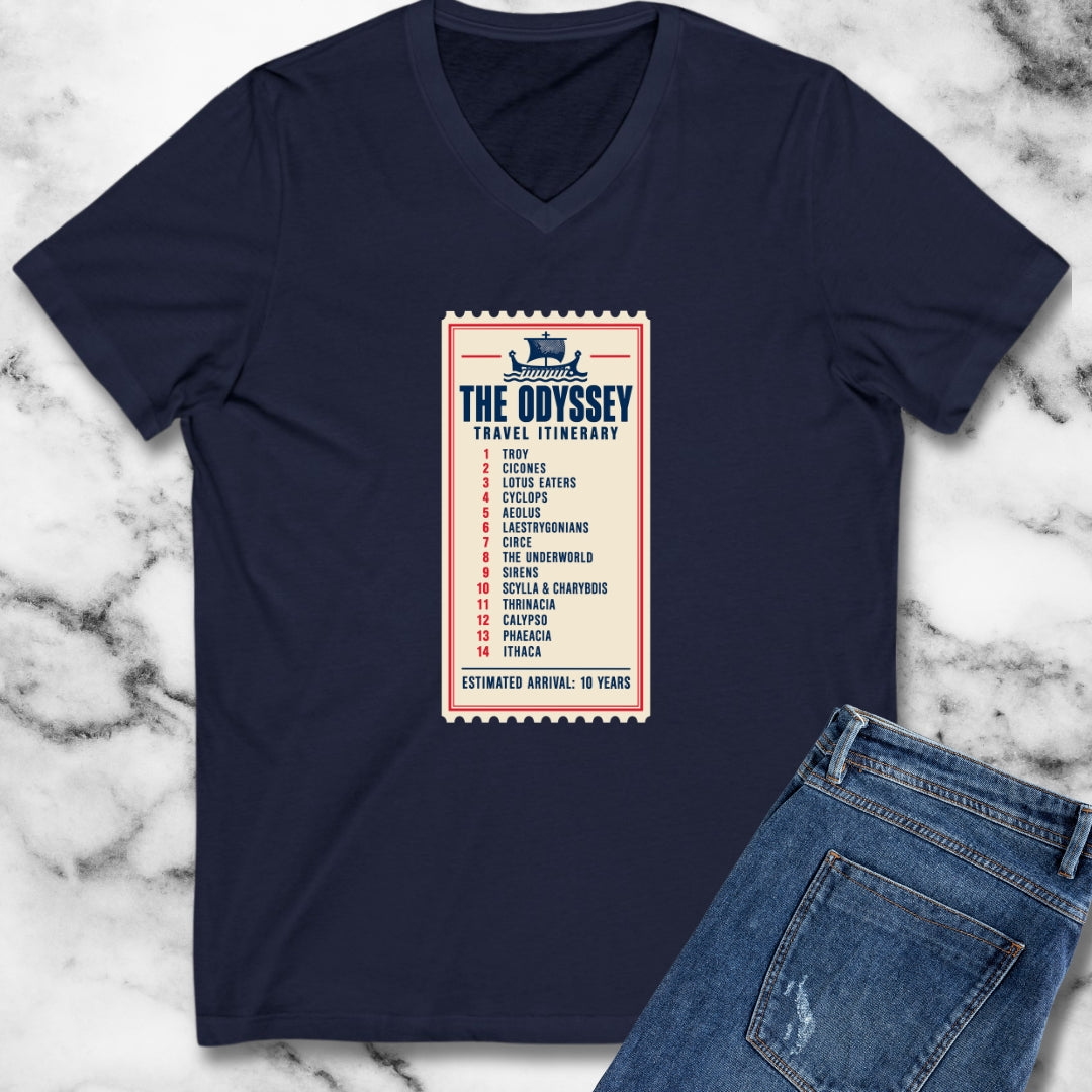 Odyssey Travel Itinerary V-Neck