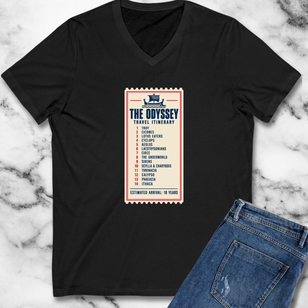 Odyssey Travel Itinerary V-Neck