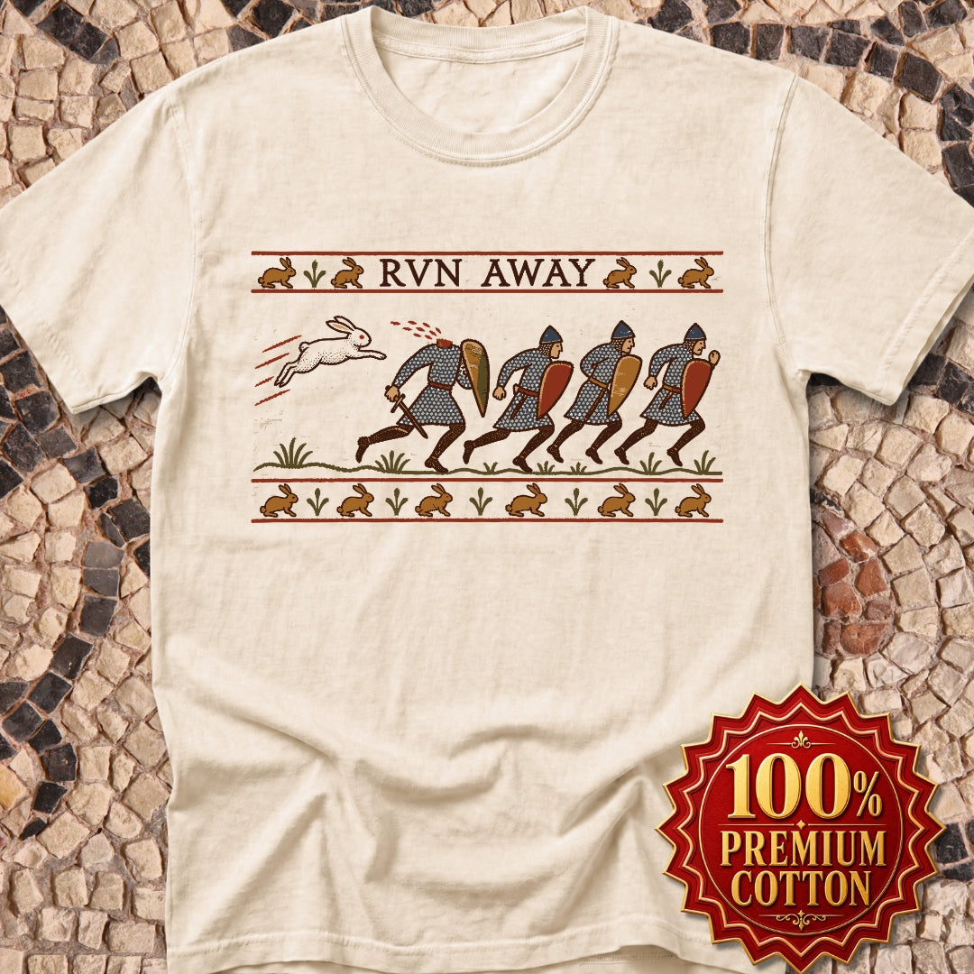 Run Away Killer Rabbit Holy Grail Premium Tee
