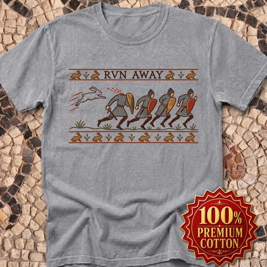 Run Away Killer Rabbit Holy Grail Premium Tee