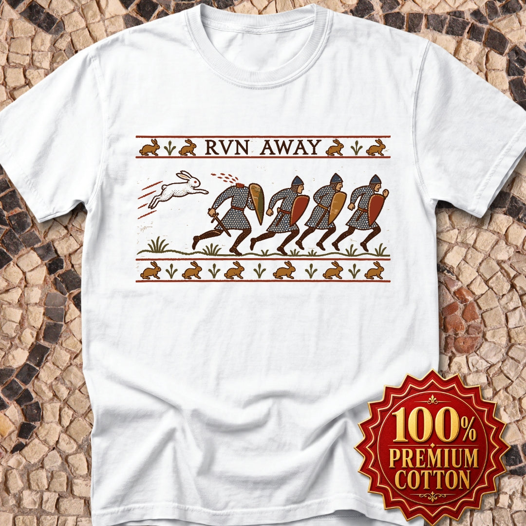 Run Away Killer Rabbit Holy Grail Premium Tee