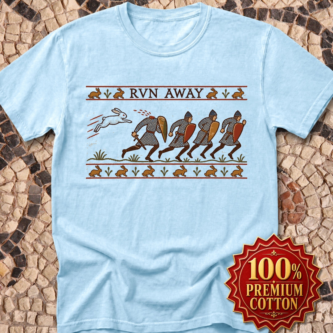 Run Away Killer Rabbit Holy Grail Premium Tee