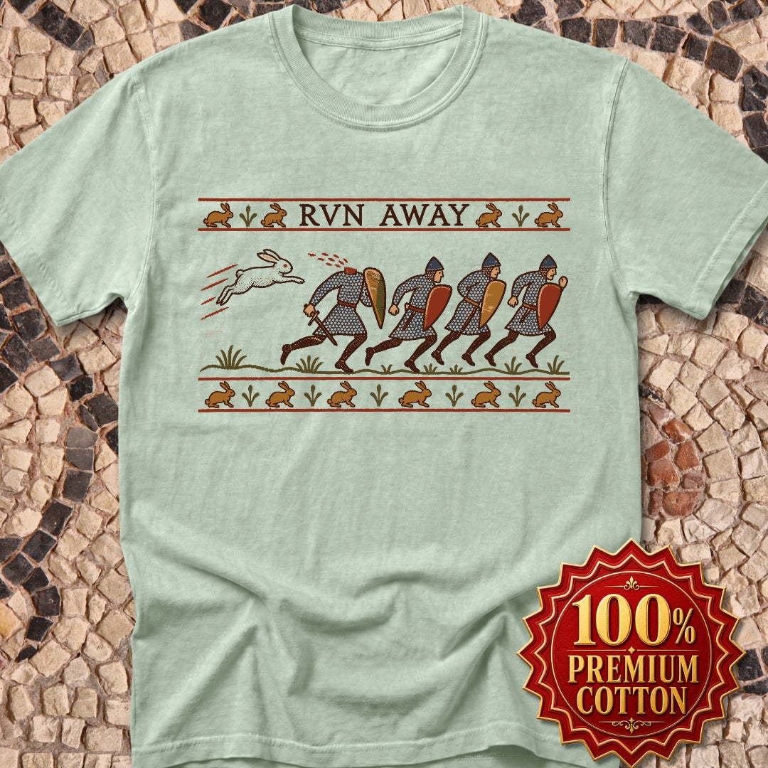 Run Away Killer Rabbit Holy Grail Premium Tee